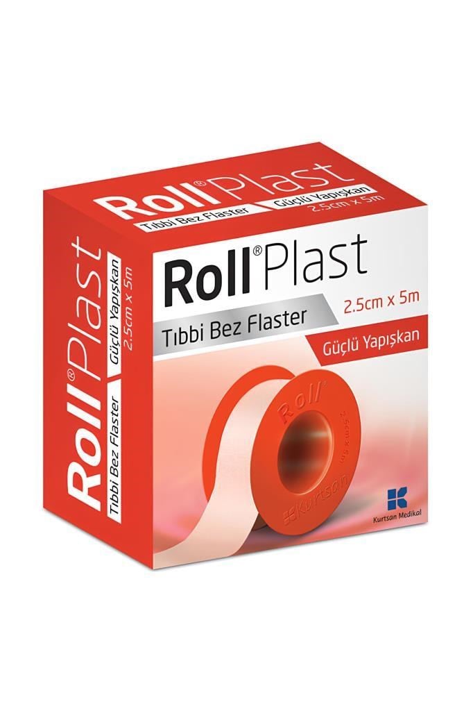 Roll Plast Tıbbi Flaster 2,5 cm x 5 mRoll Plast Tıbbi Flaster 2,5 Cm X 5 MRoll Plast
