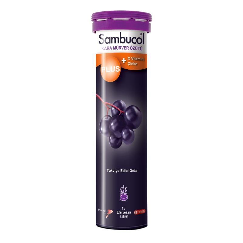 Sambucol Plus Black Elderberry 15 Tablet Sambucol Plus 15 Efervesan TabletSambucol