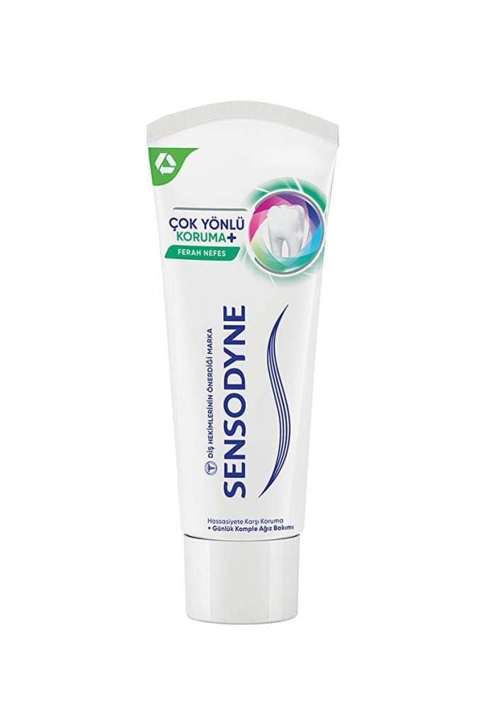 Sensodyne Çok Yönlü Koruma Ferah Nefes Beyazlatıcı 75 mlSensodyne Çok Yönlü Koruma Ferah Nefes Beyazlatıcı Florürlü Diş Macunu 75 mlSensodyne