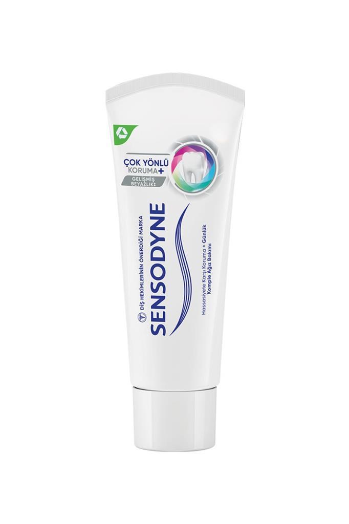 Sensodyne Çok Yönlü Koruma Gelişmiş Beyazlık 75 mlSensodyne Çok Yönlü Koruma Gelişmiş Beyazlık Florürlü Diş Macunu 75 mlSensodyne