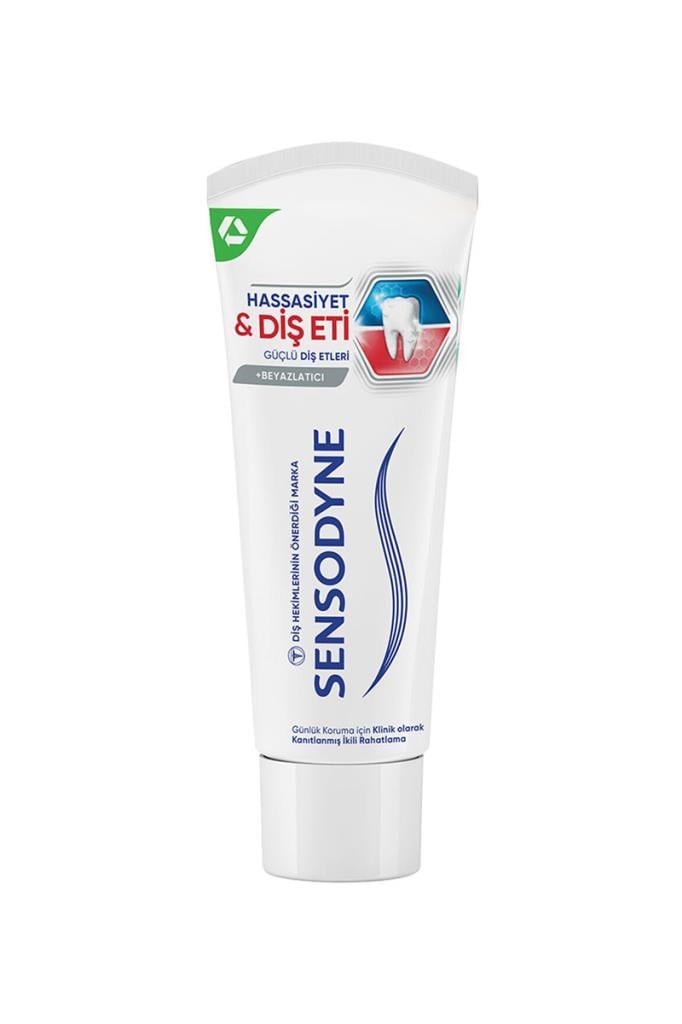 Sensodyne Hassasiyet ve Diş Eti Beyazlatıcı 75 mlSensodyne Hassasiyet ve Diş Eti Beyazlatıcı Diş Macunu 75 mlSensodyne