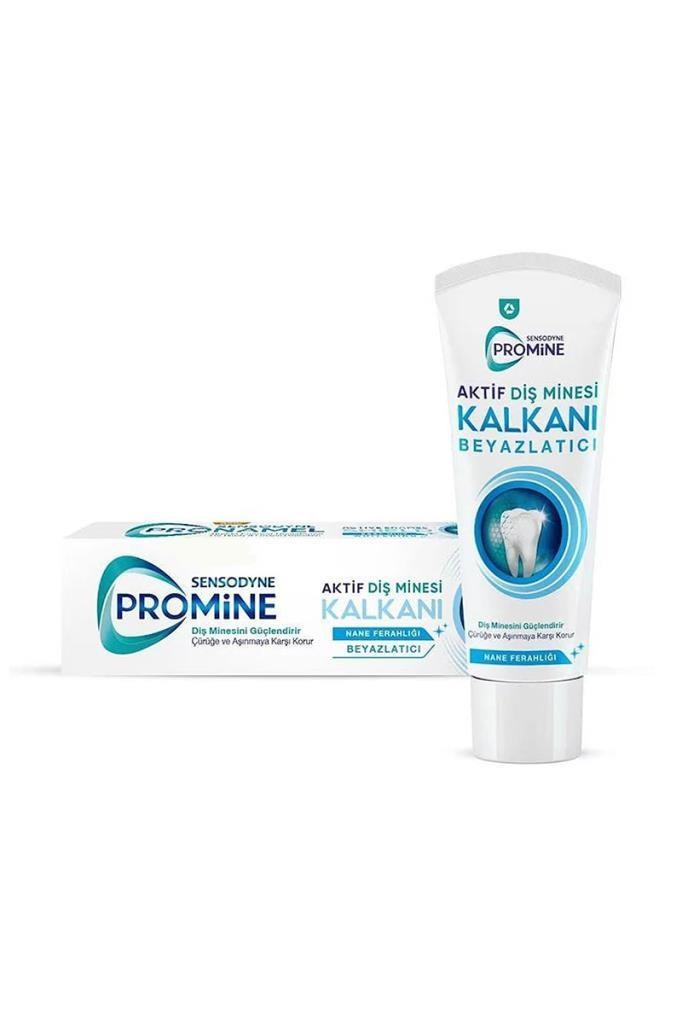 Sensodyne Promine 75 ml Diş Macunu Nane Sensodyne Promine Aktif Diş Minesi Kalkanı Beyazlatıcı Florürlü Diş Macunu 75 mlSensodyne