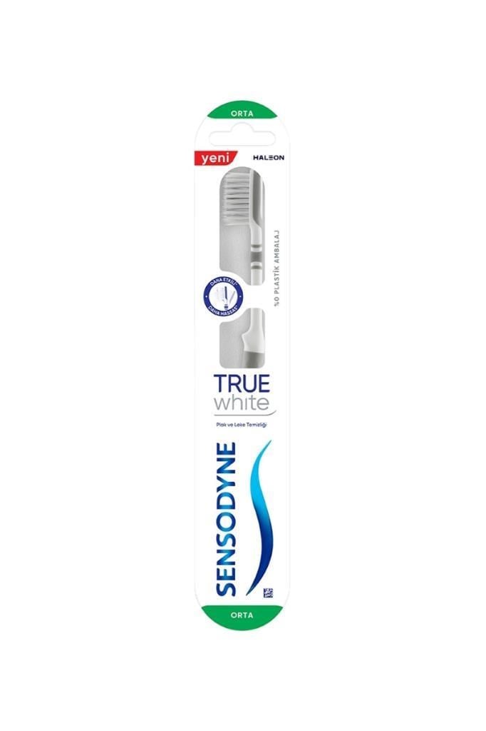 Sensodyne True White Anti Plak Orta Diş FırçasıSensodyne
