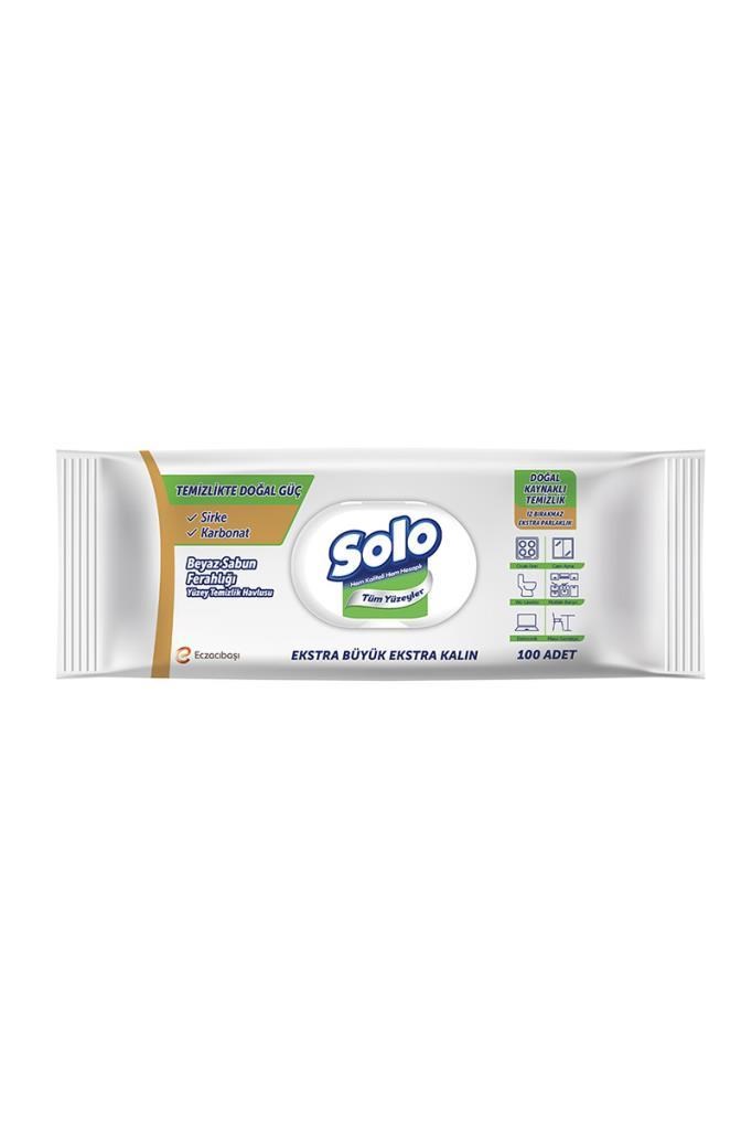Solo Beyaz Sabun Ferahlığı Yüzey Temizlik Havlusu 100 YaprakSolo