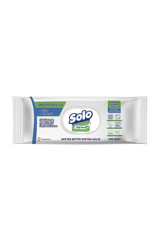 Solo Okaliptus & Çam Esintisi Yüzey Temizlik Havlusu 100 YaprakSolo