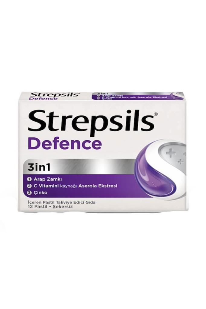 Strepsils Defence 12 Pastil Takviye Gıda Strepsils Defence 12li PastilStrepsils