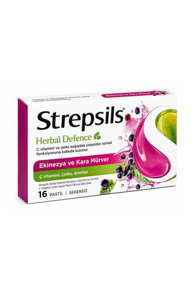 Strepsils Herbal Defence Karamürver & Ekinezya 16 PastilStrepsils