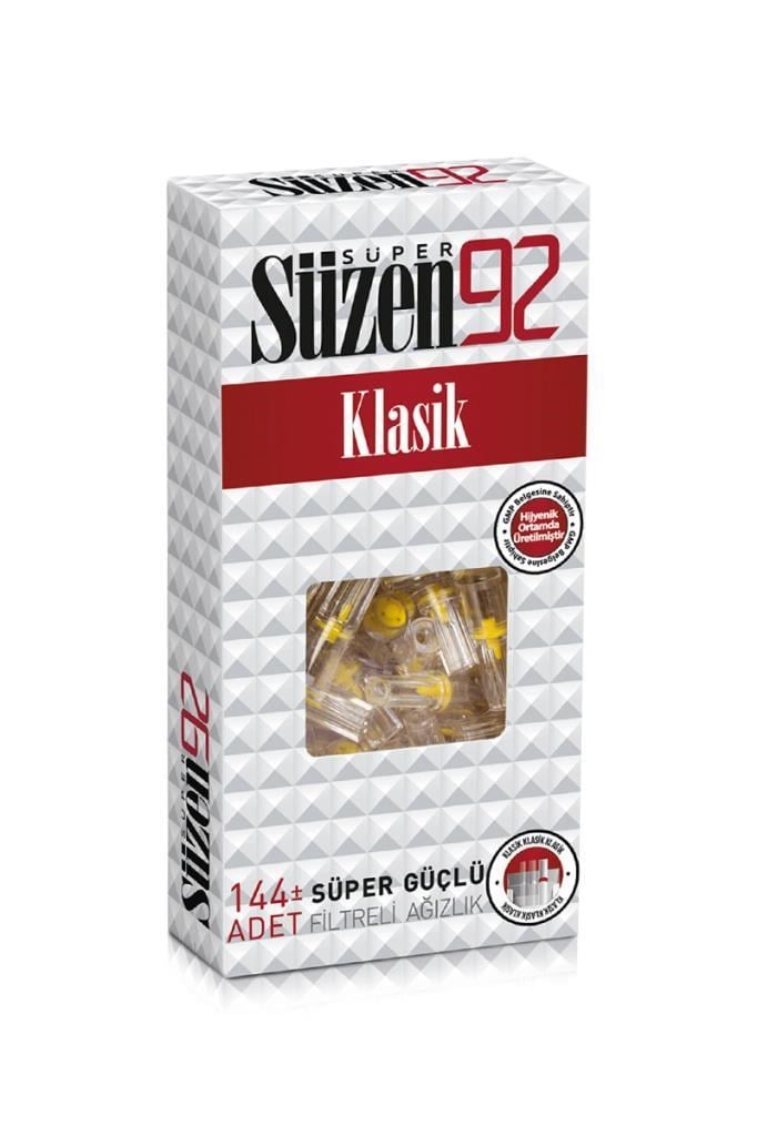 Süzen 92 Süper Güçlü Filtreli Ağızlık 144lüSüzen 92 Süper Güçlü Filtreli Ağızlık 144lüSüzen