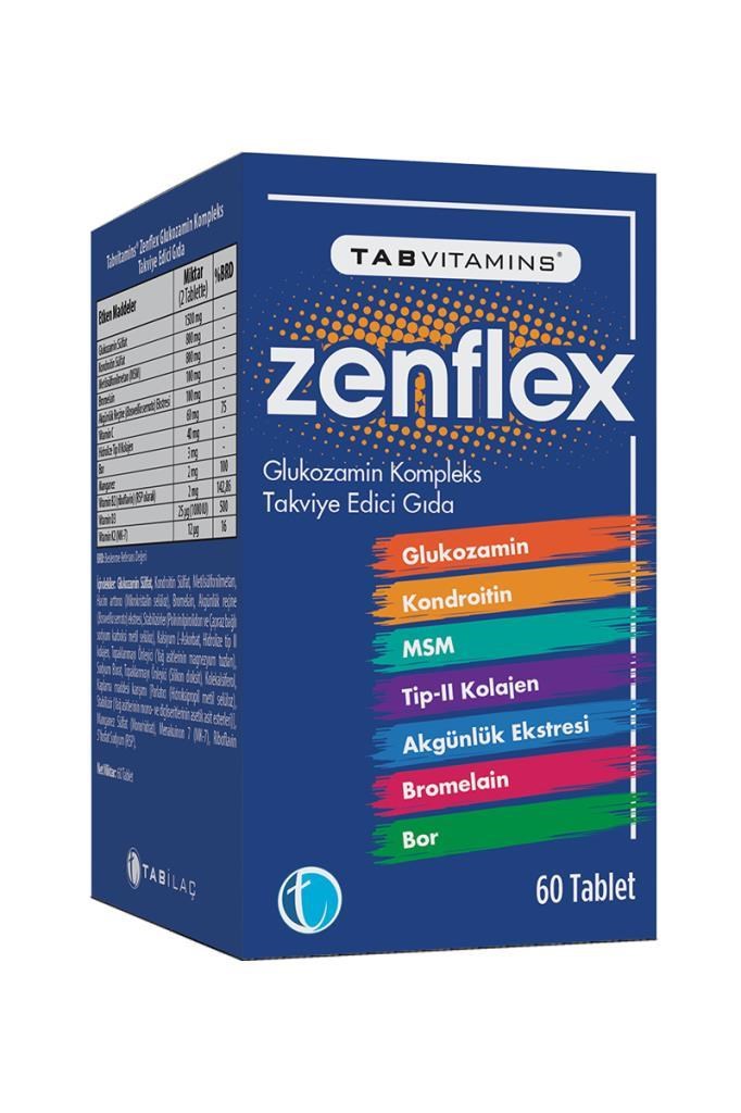 Tabvitamins Zenflex Glukozamin Kompleks 60 TabletTabvitamins