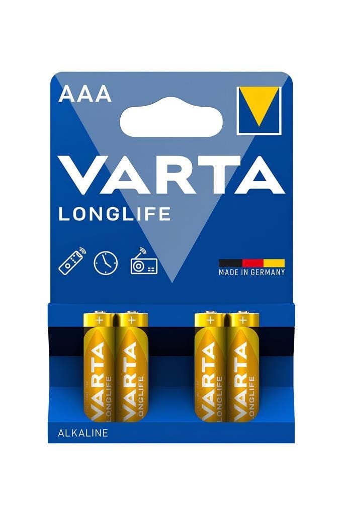 Varta Longlife AAA İnce Kalem Pil 4lü FiyatıVarta Longlife Aaa İnce Kalem Pil 4lüVarta