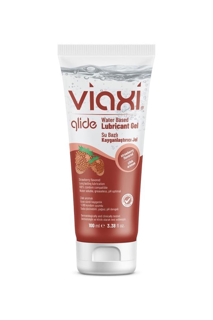 Viaxi Glide Çilek Aromalı Jel 100 ml Kayganlaştırıcı  Viaxi Glide Çilek Aromalı Kayganlaştırıcı Jel 100 mlViaxi