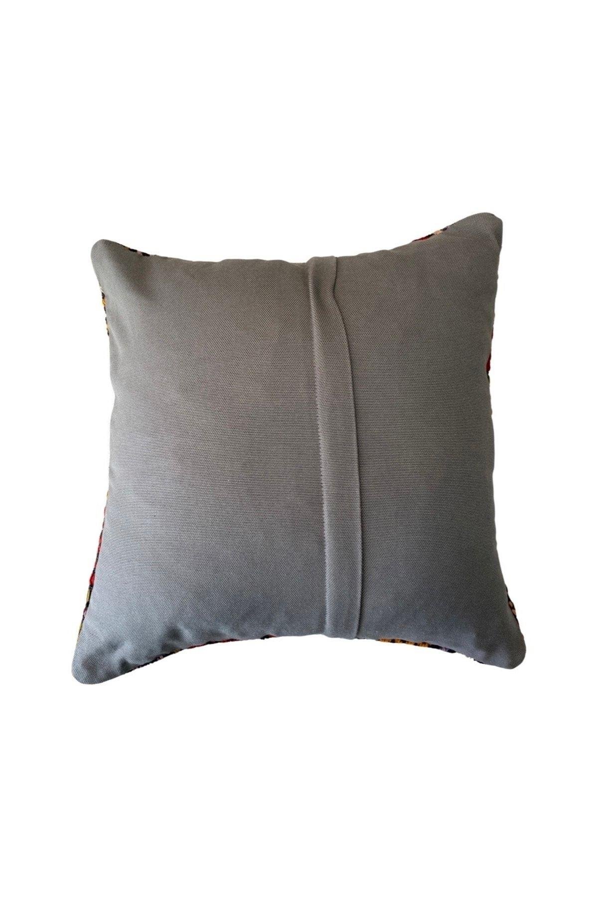 Anadolu Türk Kilimlerinden El Emeği Vintage Yastık Kılıfları 40x40 Cm 33