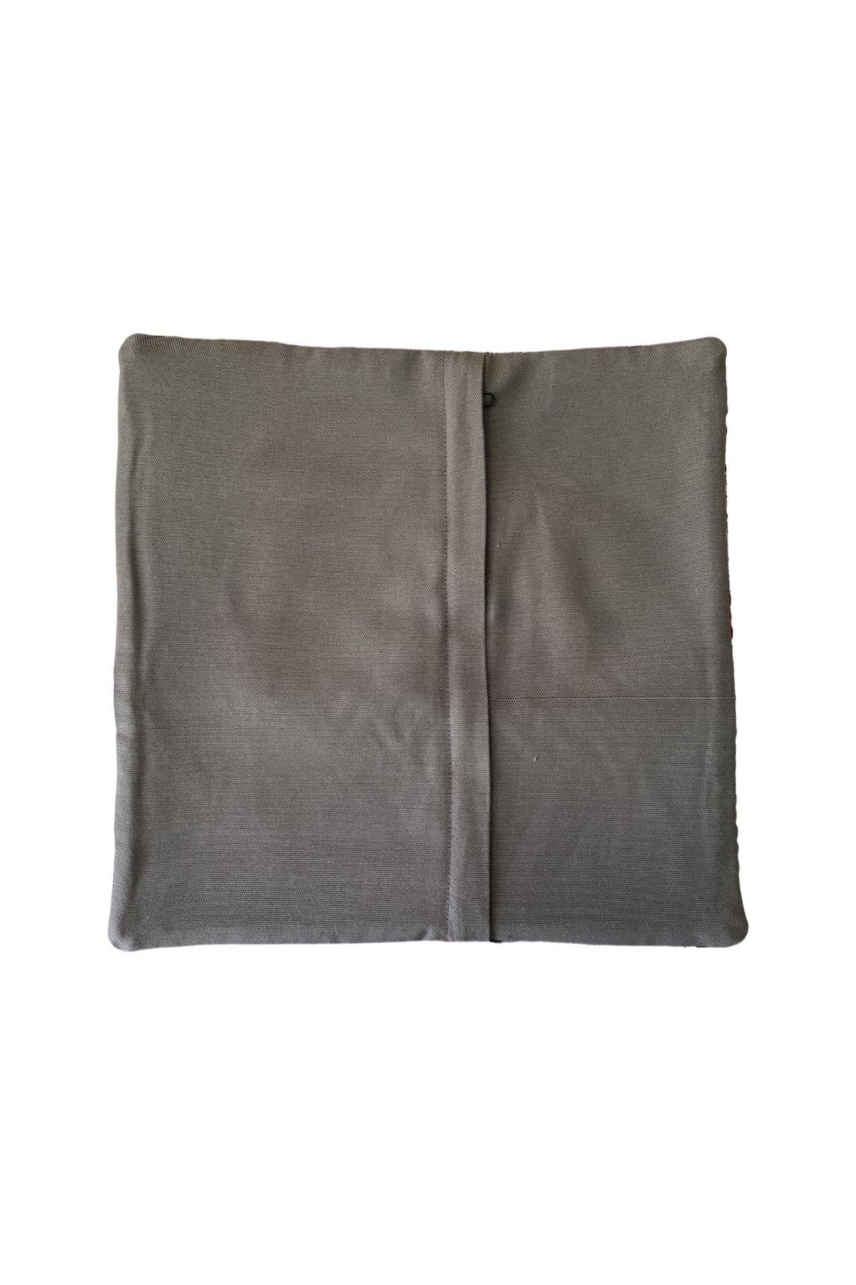 Anadolu Türk Kilimlerinden El Emeği Vintage Yastık Kılıfları 40x40 cm 5