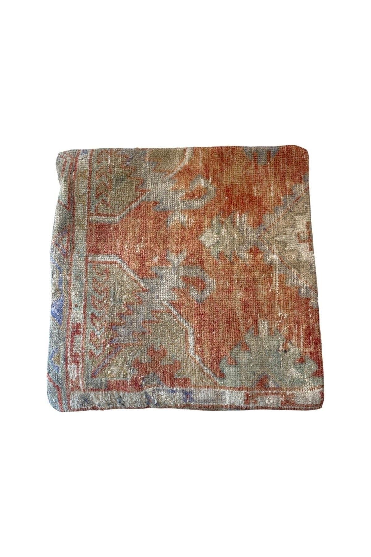 Anadolu Türk Kilimlerinden El Emeği Vintage Yastık Kılıfları 50x50 Cm 26