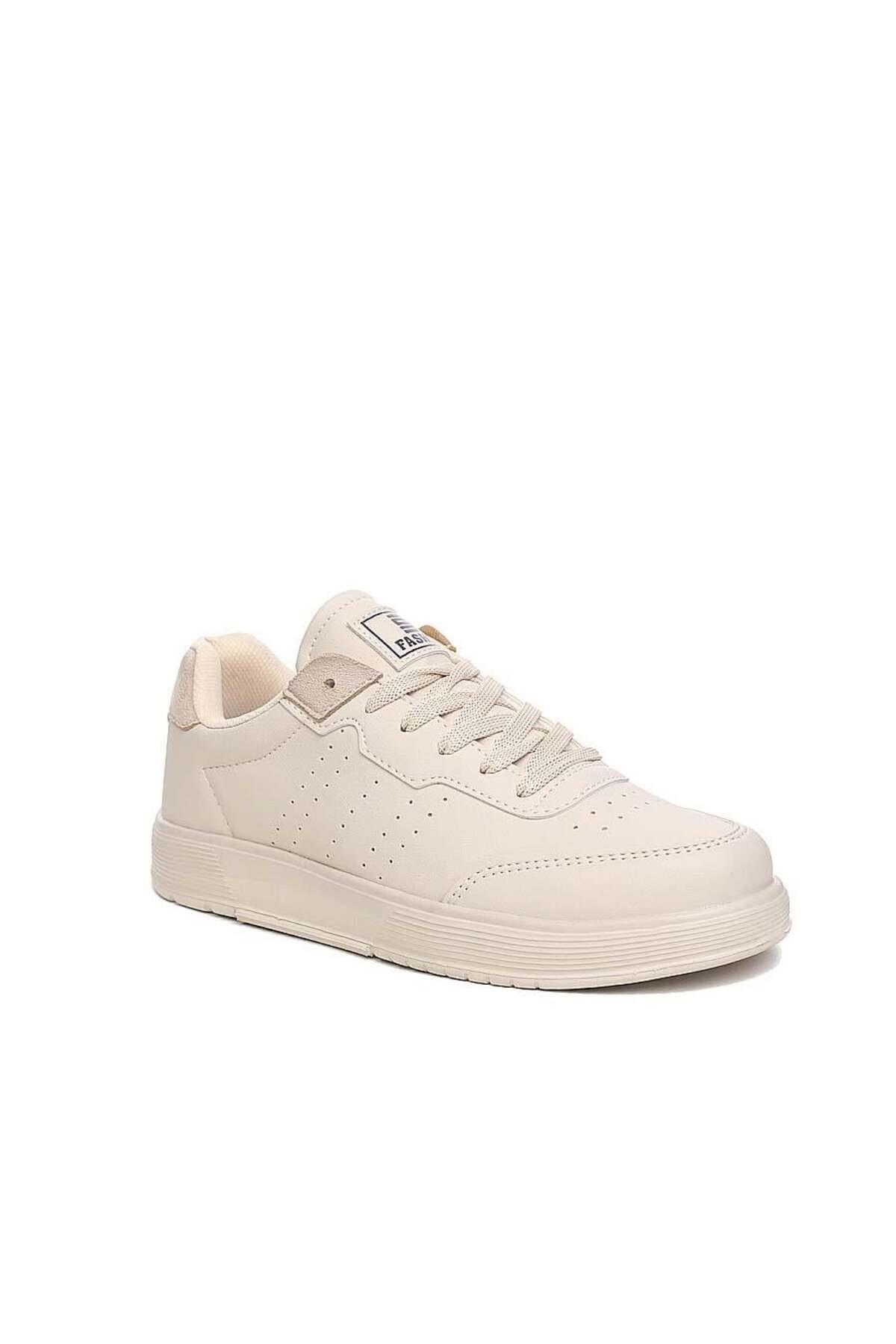Hafif Tasarımlı Düz Tabanlı Günlük Kullanışlı Düz Renk Unisex Spor Ayakkabı Sneaker