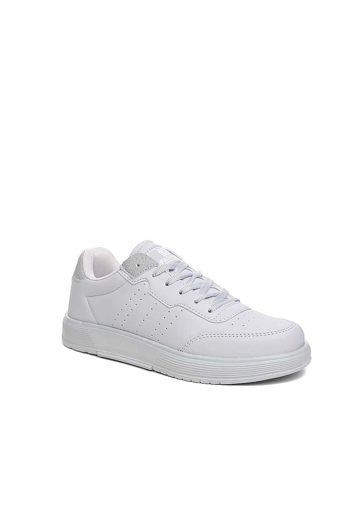 Hafif Tasarımlı Düz Tabanlı Günlük Kullanışlı Düz Renk Unisex Spor Ayakkabı Sneaker
