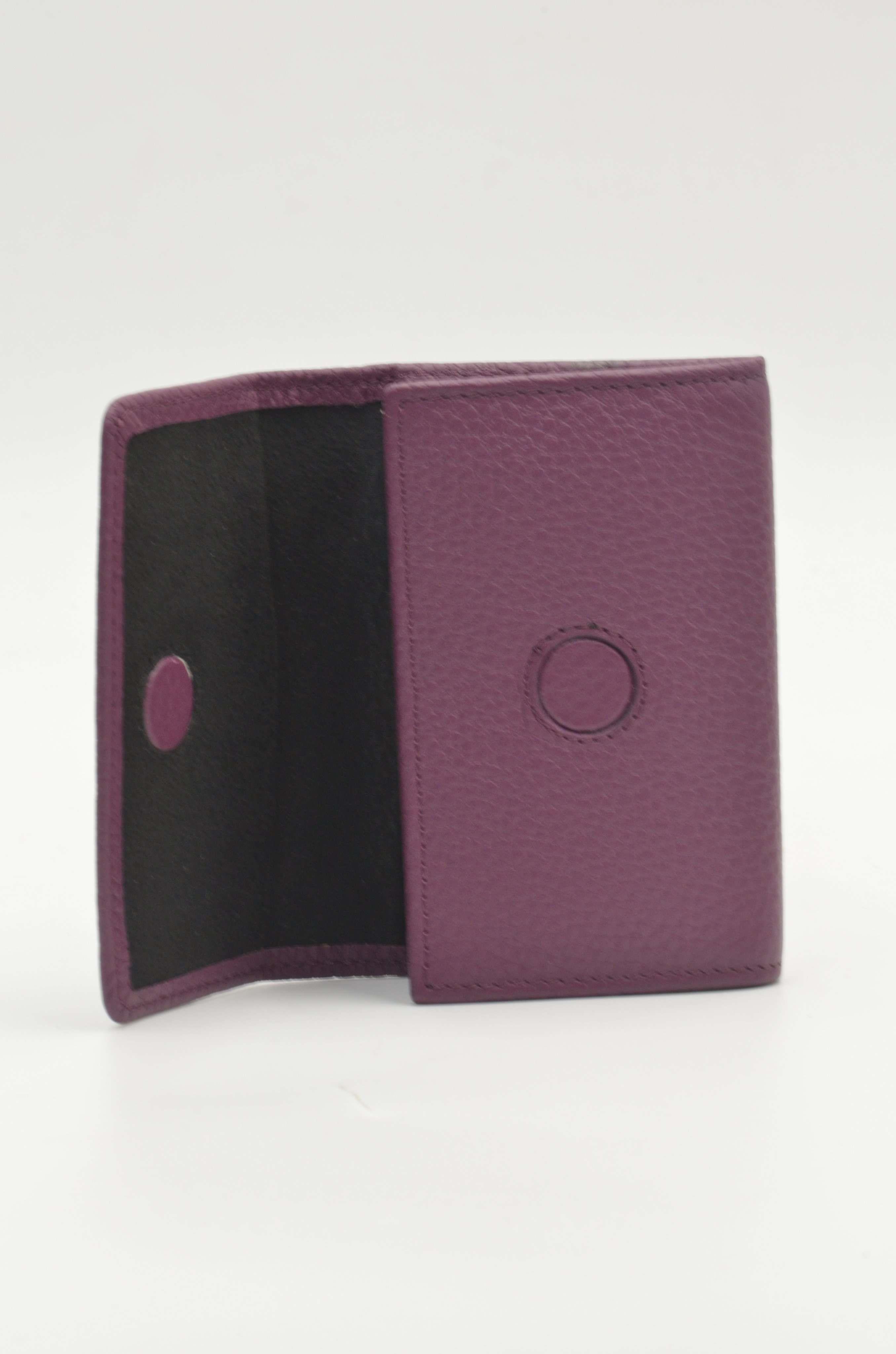 Hakiki Deri Unisex Yelpaze Kartlık Hand Made