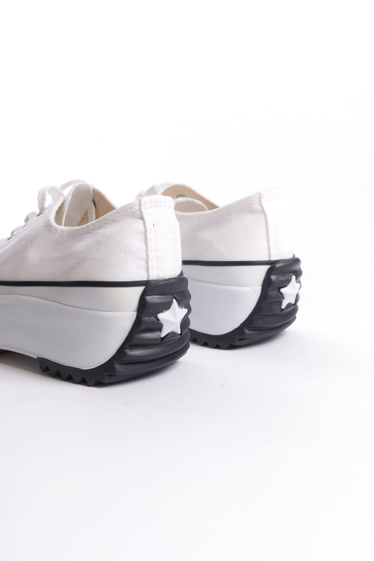 PARIS Bağcıklı Ortopedik Taban Kadın Sneaker Spor Ayakkabı  TBT - Beyaz