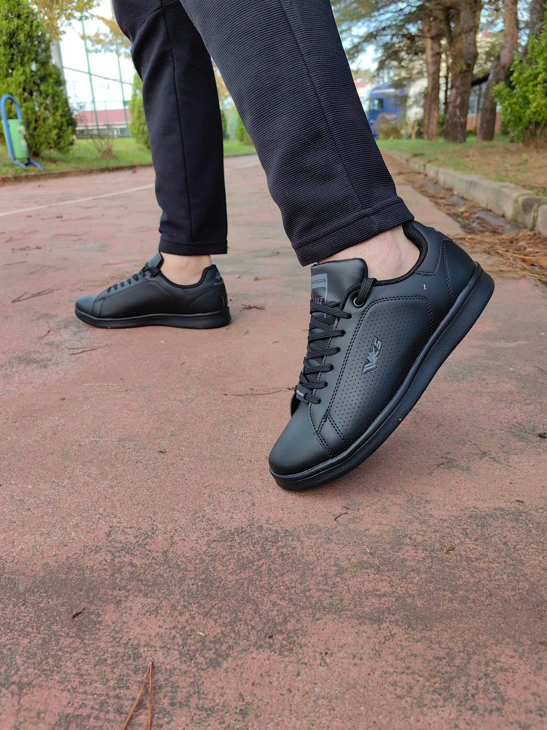 Siyah Renk Hafif Rahat Erkek Sneaker Günlük Spor Ayakkabı