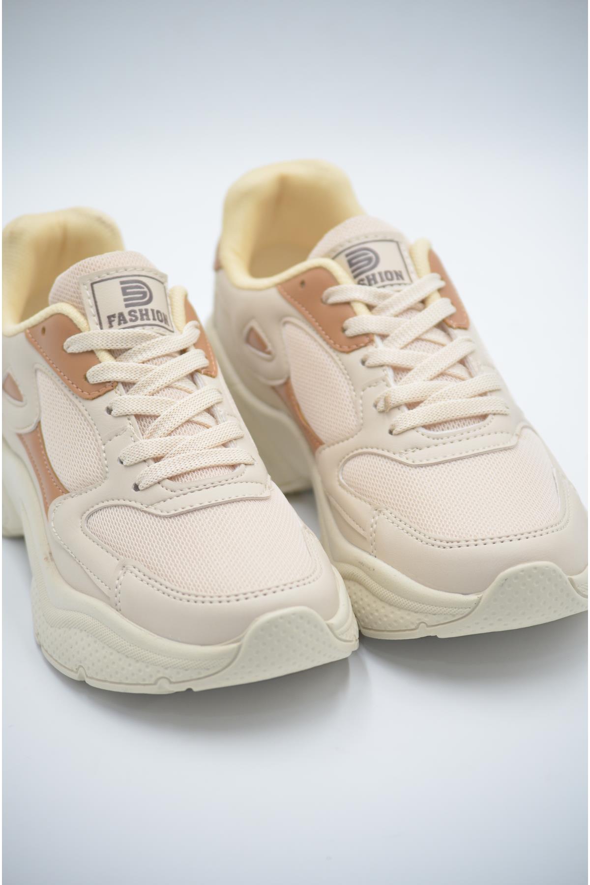 Yüksek Tabanlı Kalın Taban Rahat Kadın Spor Ayakkabı Sneaker
