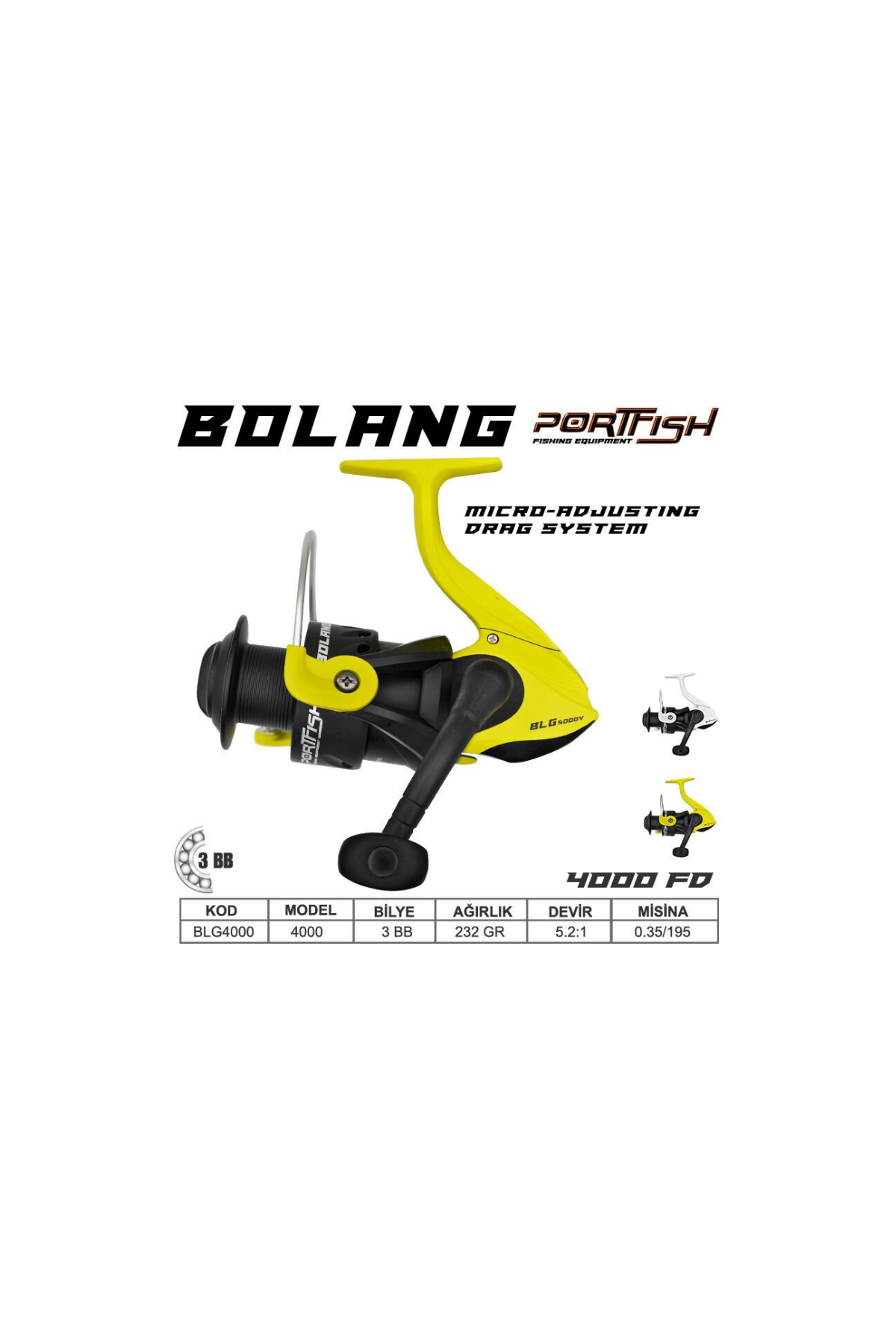 Bolang 4000 3 bb Sarı