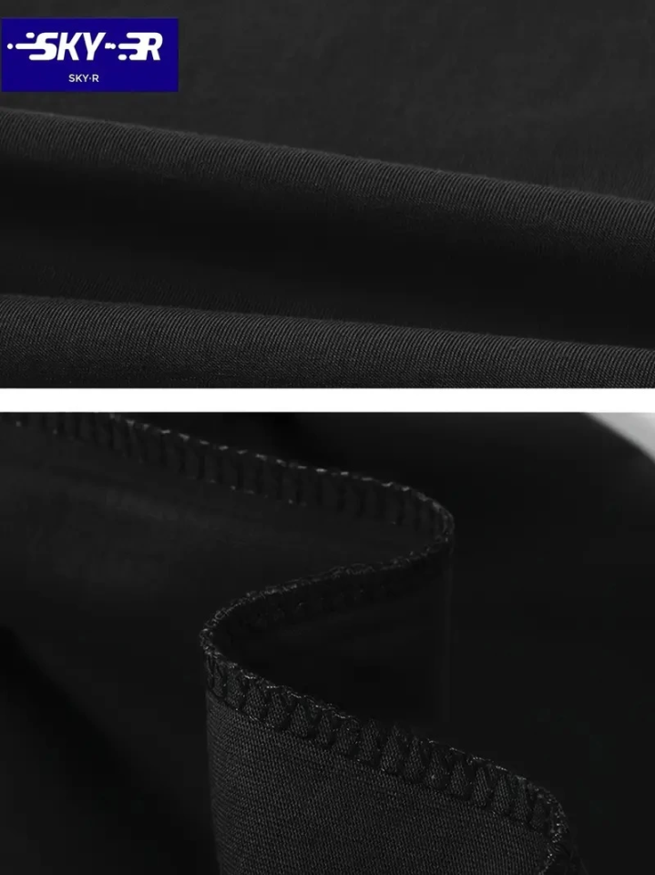 Baskılı Oversize Bisiklet Yaka T-shirt - Siyah