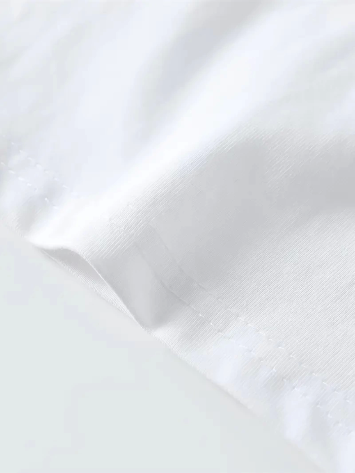 Baskılı Oversize Bisiklet Yaka T-shirt - Siyah
