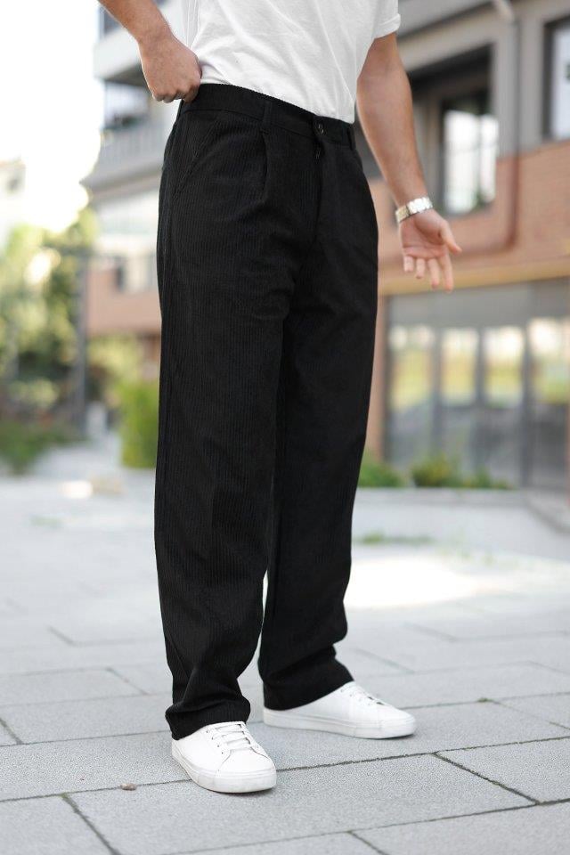Erkek Kadife Baggy Pantolon