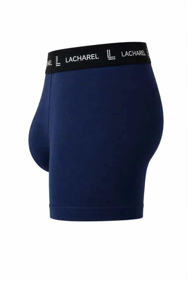 Erkek Likralı Pamuklu Nefes Alan Penye Boxer 3lü Paket - Lacivert