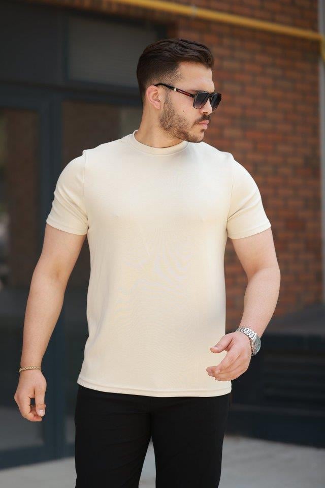 Erkek Oysho Kumaş Basic Kısa Kollu Tişört