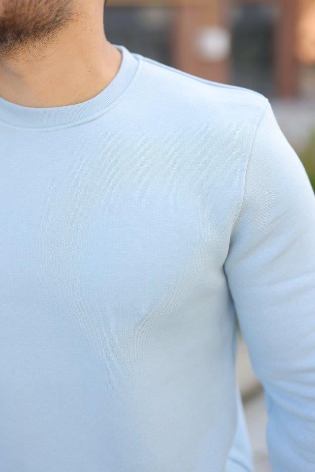 Erkek Üç İplik Şardonlu Sweatshirt