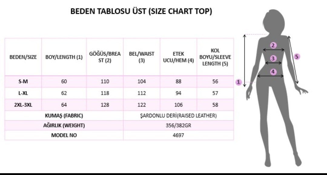 Kadın Uzun Kollu önden Fermuarlı Kısa şardonlu Deri Ceket
