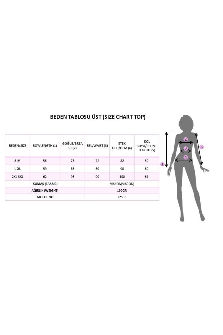 Kadın Uzun Kollu V Yakalı Viskon Bluz