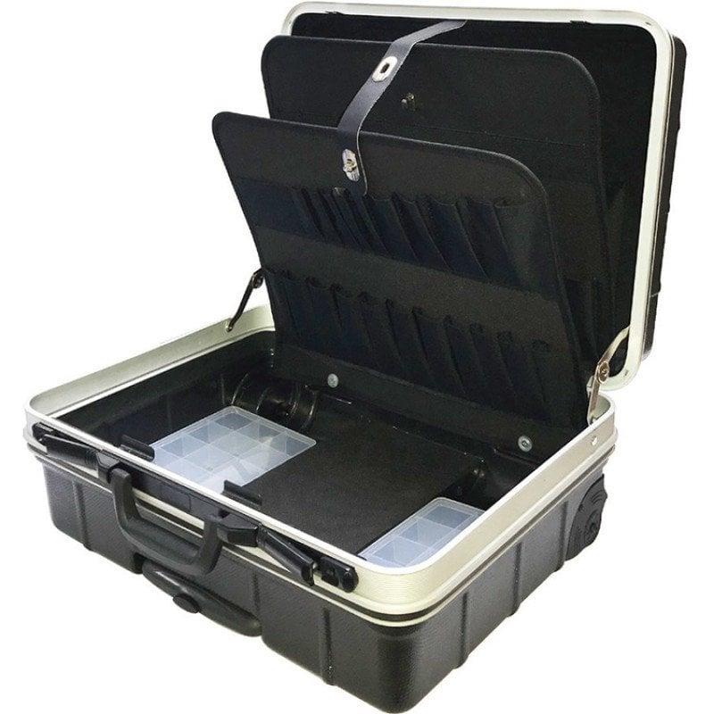 Alfa T-9002 Çekçekli ve Tekerlekli ABS Takım Çantası 24x38x52  cm