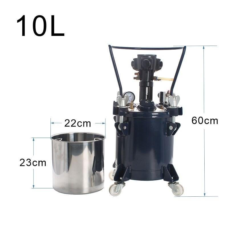 Aristo 10 Litre Otomatik Karıştırıcılı Basınçlı Boya Kazanı | Profesyonel Endüstriyel Boya Tankı