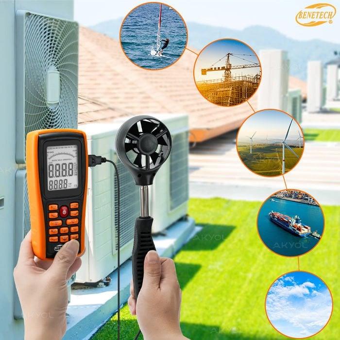 Benetech GM8902+ Plus Hava Hızı ve Hava Debisi Ölçer