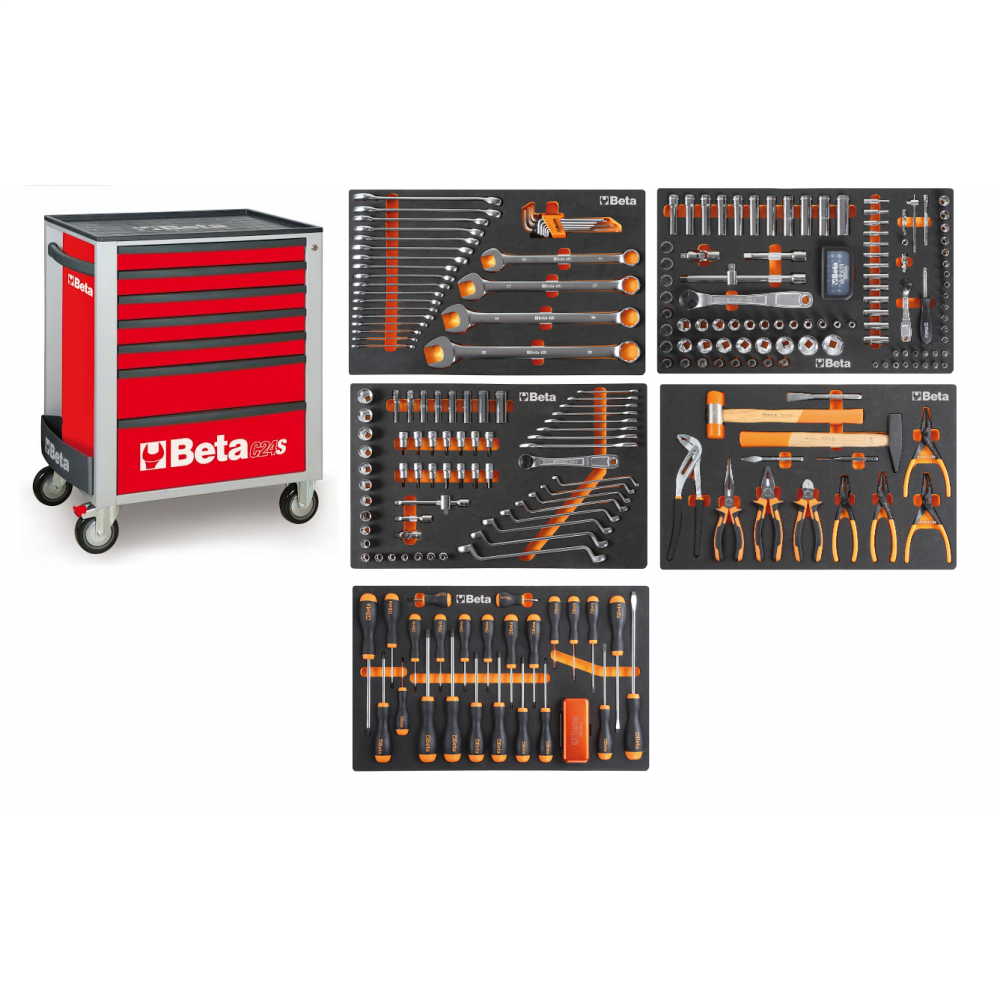 Beta 2400S R7/E-S Dolu Takım Arabası 240 Parça