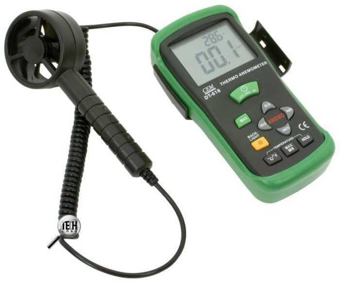 CEM DT618 Rüzgar Hızı ve Sıcaklık Ölçer Anemometre