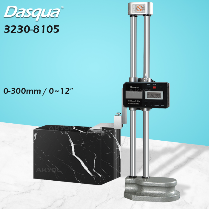 Dasqua 3230-8105 Çift Sütunlu Dijital Mihengir 300 mm