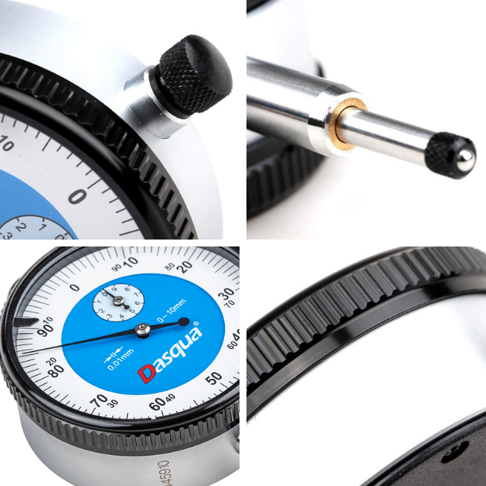 Dasqua 5111-1205 Kulaklı Analog Komparatör Saati 0-10 mm