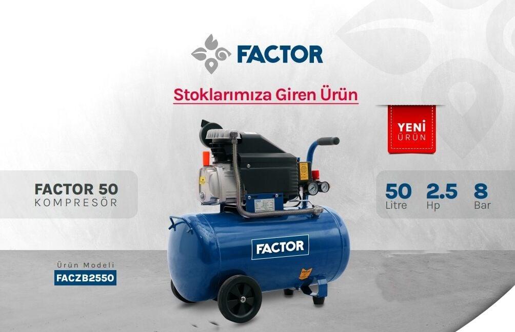 Factor FACZB2550 Hava Kompresörü 50 Lt