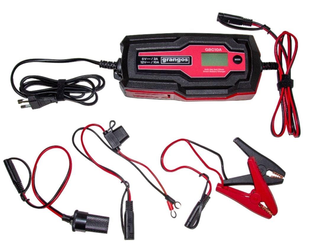 Grangos GBC10A 6V / 12V 180 AH Akıllı Dijital Akü Şarj ve Bakım Cihazı
