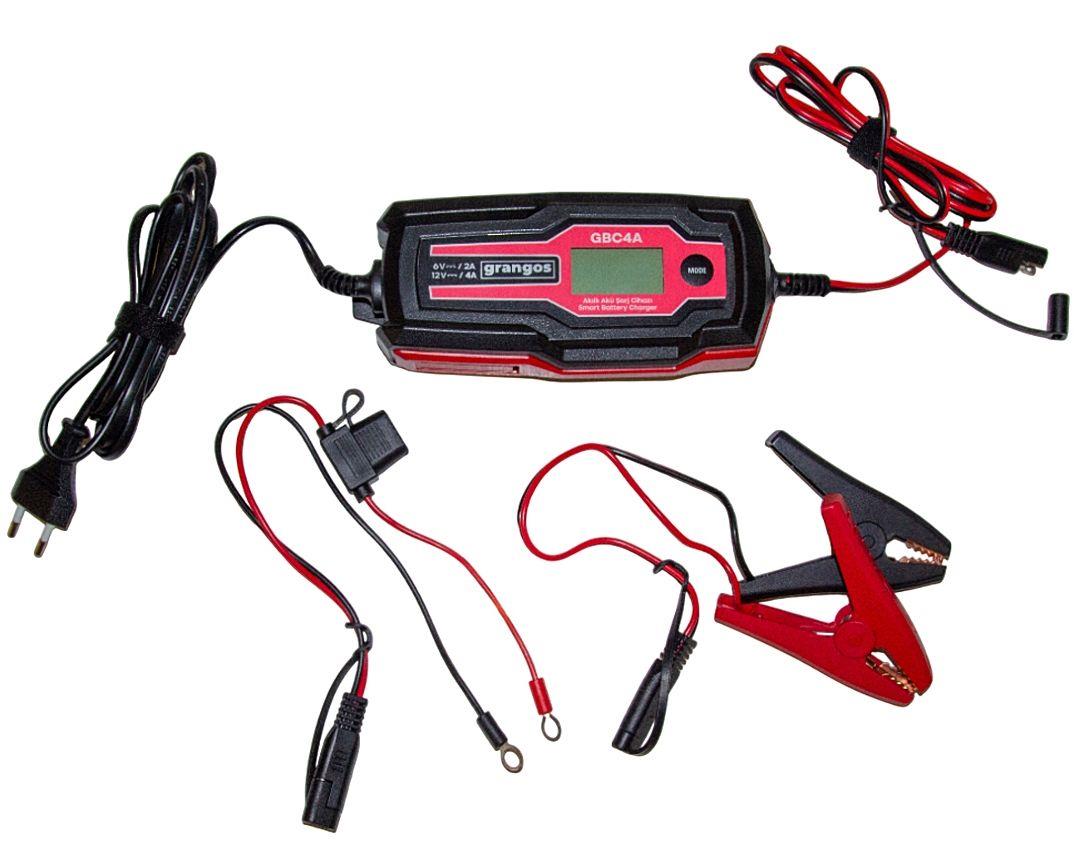 Grangos GBC4A 6V / 12V 70 AH Akıllı Dijital Akü Şarj ve Bakım Cihazı