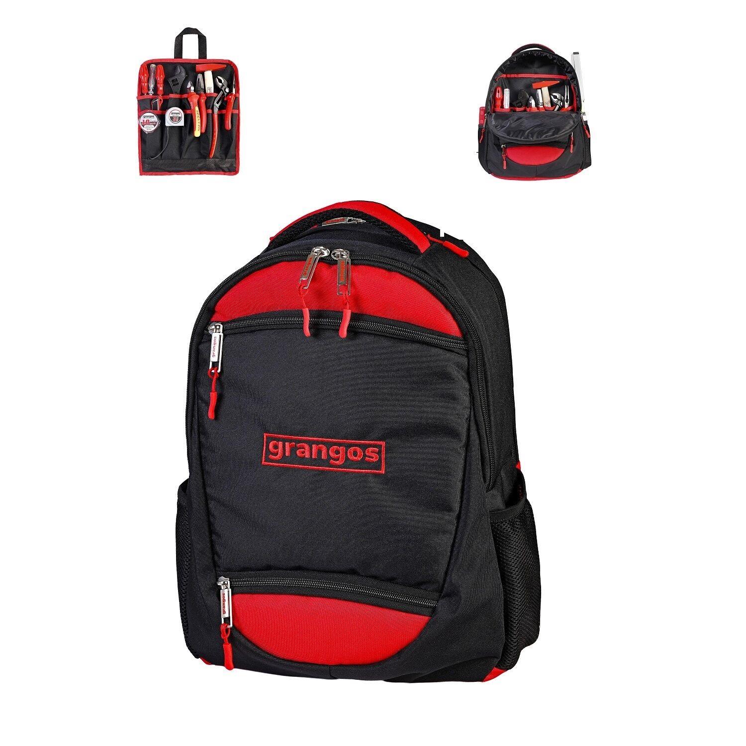 Grangos GRC12 Teknik Alet Sırt Çantası – Çok Bölmeli, Dayanıklı Ergonomik Tasarım (45x30x15 cm)