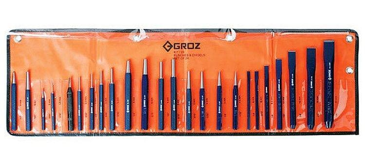 Groz KIT/24ST Pim Zımba ve Keski Takımı 24'lü