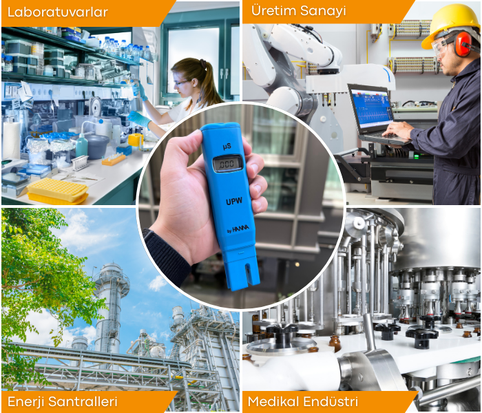 Hanna HI98309 UPW Ultra Saf Su İletkenlik Ölçer | Profesyonel Ölçüm Yüksek Hassasiyetli