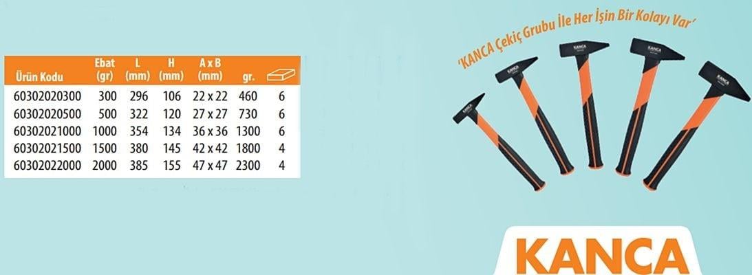 Kanca Fiber Saplı Çekiç 300gr