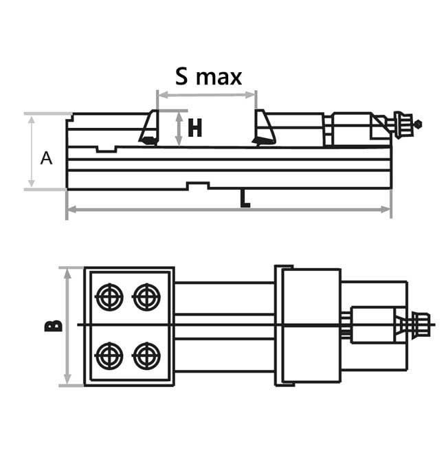 Krasnıc C970 Süper Hassas Tezgah Mengenesi 175x300 mm