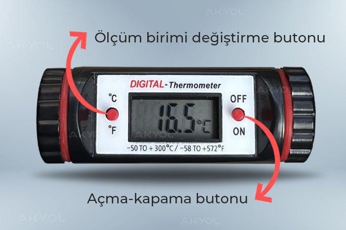 Loyka T5001 Uzun Problu Çubuk Termometre 50 cm