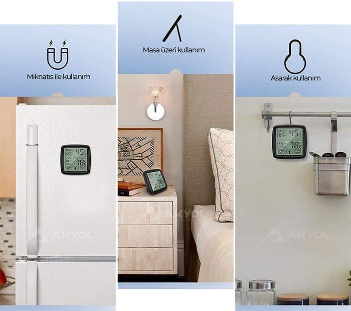 Loyka TST Dokunmatik Sıcaklık ve Nem Ölçer